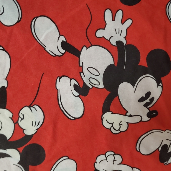 Vintage 90's Disney Mickey Mouse Double Sided Duvet Cover Twin Bedding - Picture 9 of 13